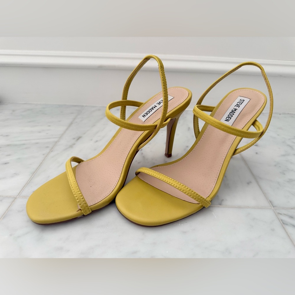 Steve Madden Mustard Strappy Heels